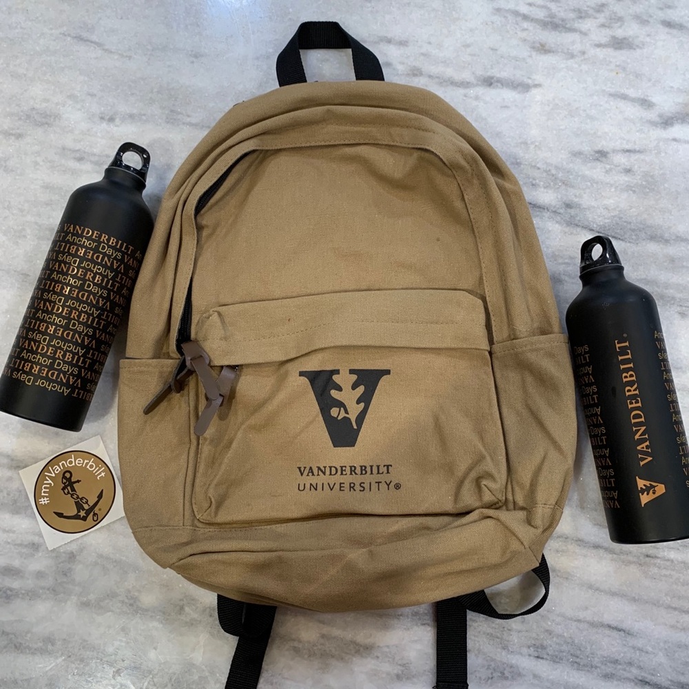 Vanderbilt Backpack and Waterbottle Swag Bag